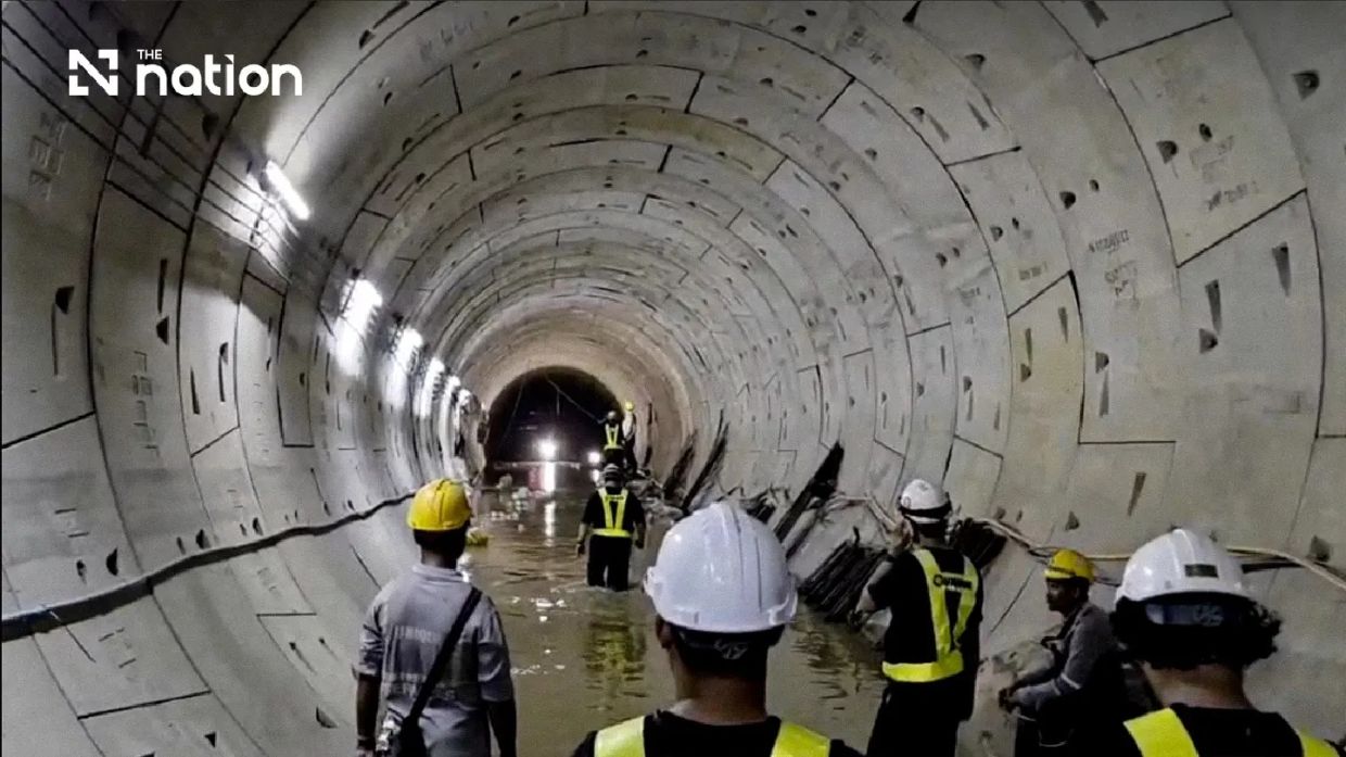Bangkok Purple Line tunnel breach sparks high-level response as officials rush to contain water damage