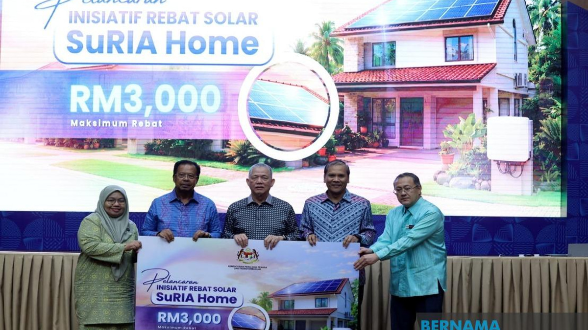 SuRIA Home Solar Rebate Programme Launched With Up To RM3,000 Incentives