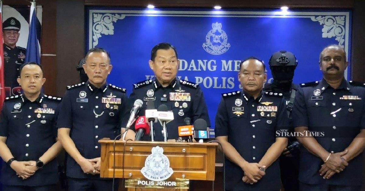 Police Bust Major Meth Ring in Johor, Seize RM3.04m in Drugs