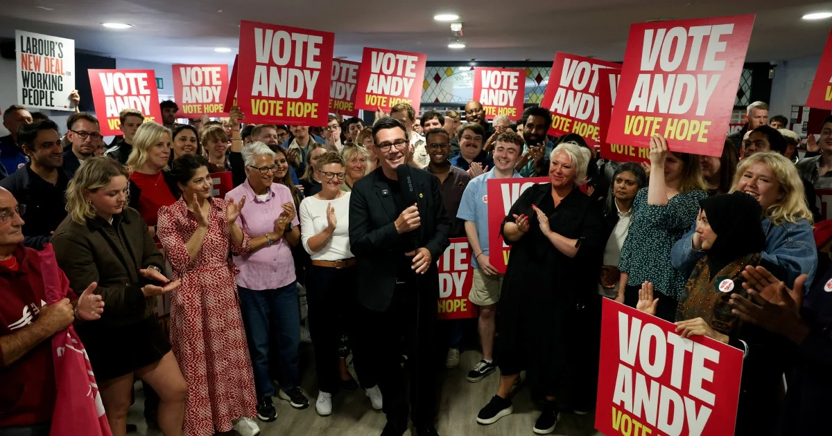 Andy Burnham's Path to Power Bolstered by Right-Wing Vote Split