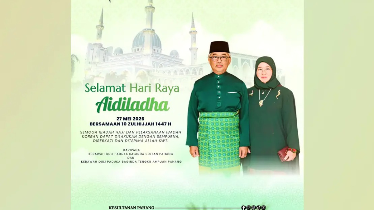 Pahang Sultan Calls for Unity and Harmony During Aidiladha