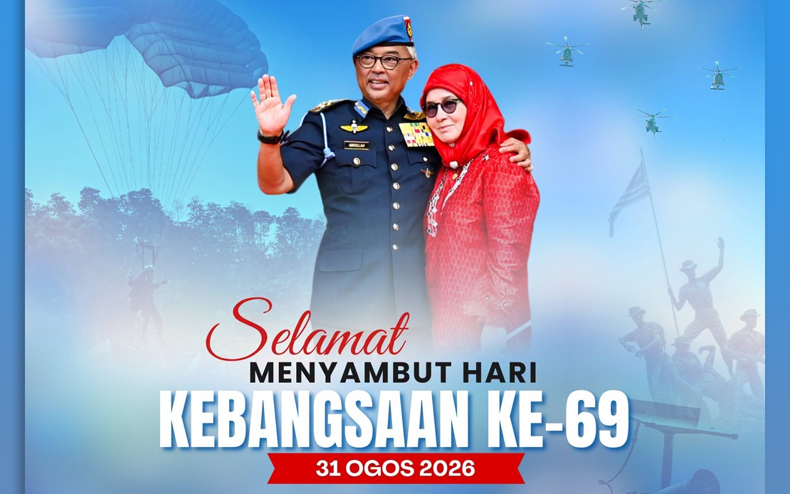 Sultan Pahang and Tengku Ampuan Celebrate Malaysia's 69th Independence Day with Call for Unity