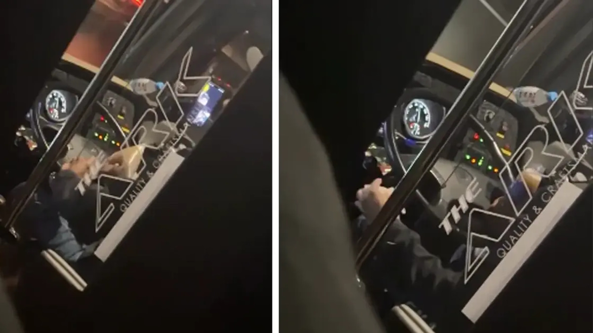 Police Investigate Viral Video of Bus Driver Handling Unknown Substance While at Wheel