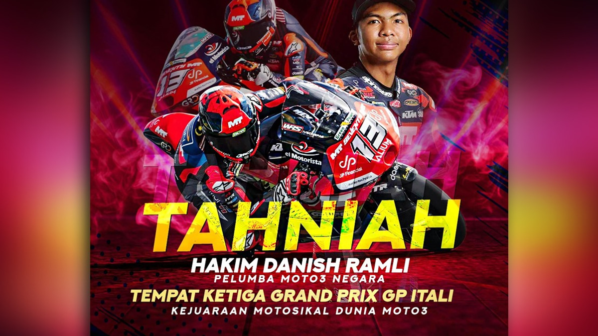 Ahmad Zahid Hails Hakim Danish's Historic Moto3 Podium at Mugello