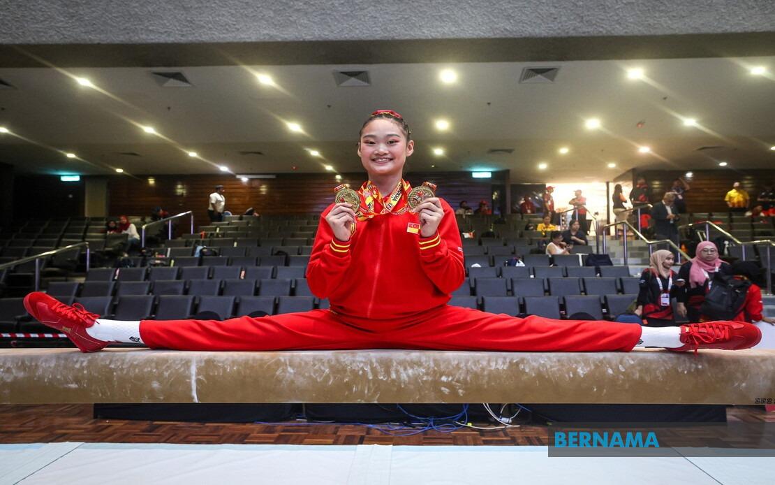Cadence Teh Clinches Double Gold at SUKMA 2026, Defends All-Around Crown