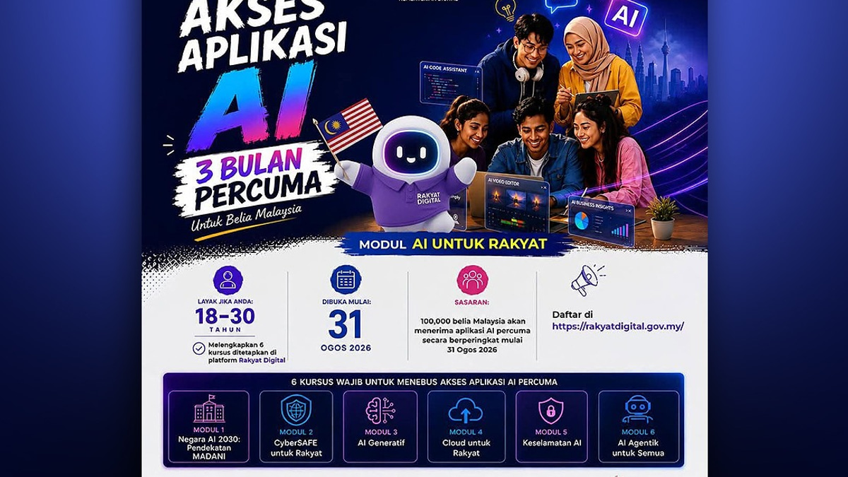 Government Launches Free AI Training for 100,000 Young Malaysians