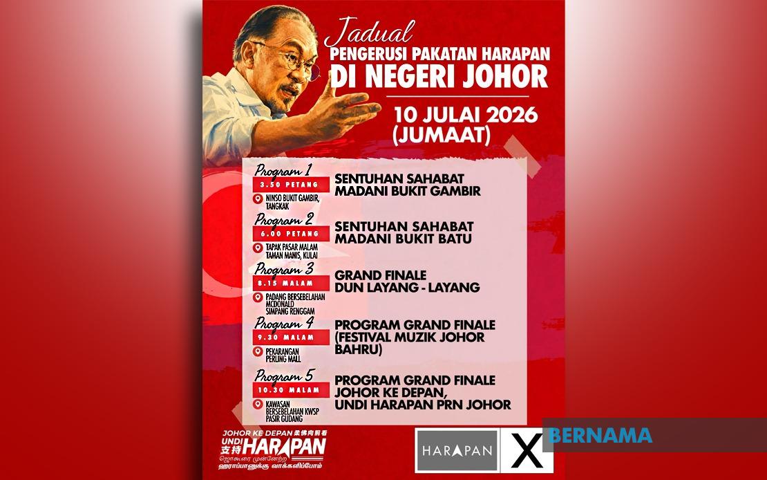 Anwar's Final Johor Push: Five-Stop Campaign Blitz To Secure Harapan Victory