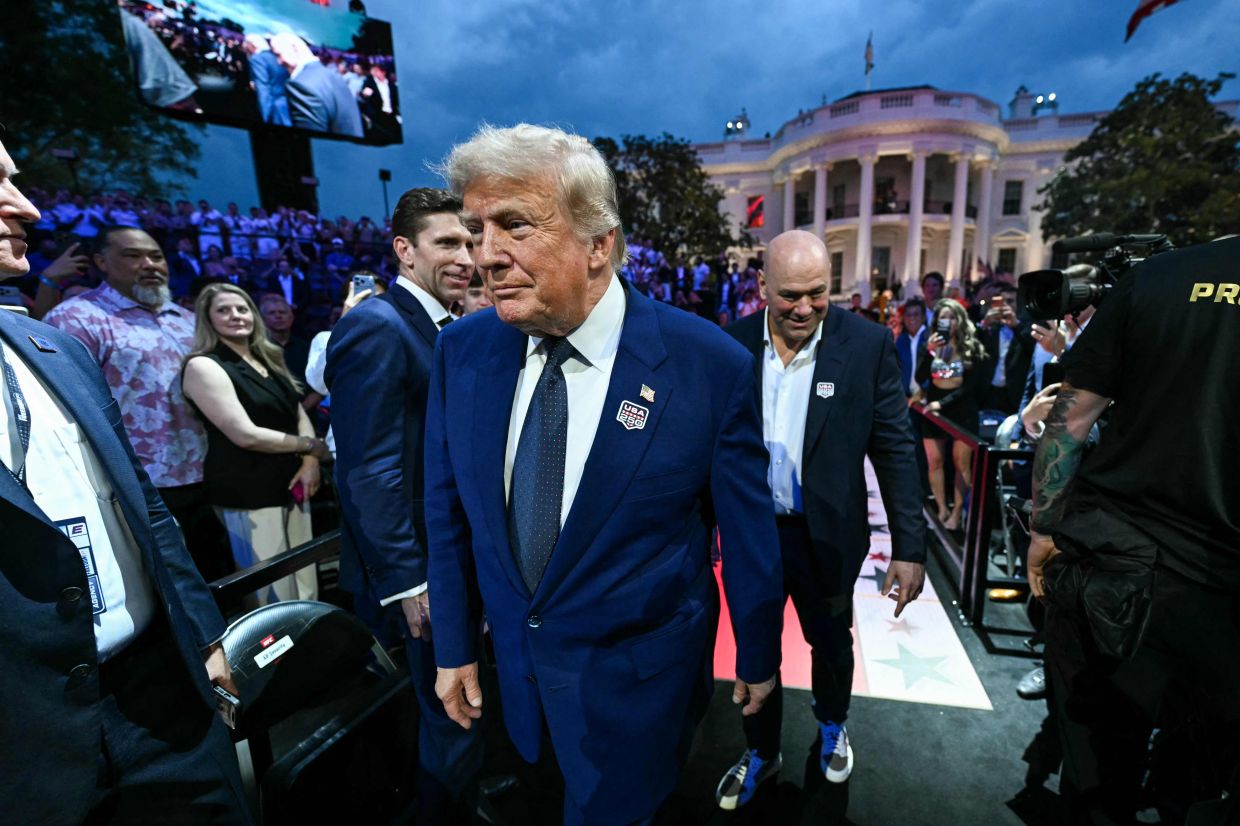 Trump Marks 80th Birthday with UFC Extravaganza at White House