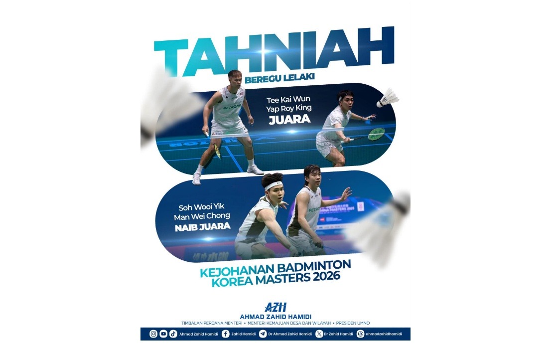 Ahmad Zahid Hails Malaysian Badminton Dominance at Korea Masters