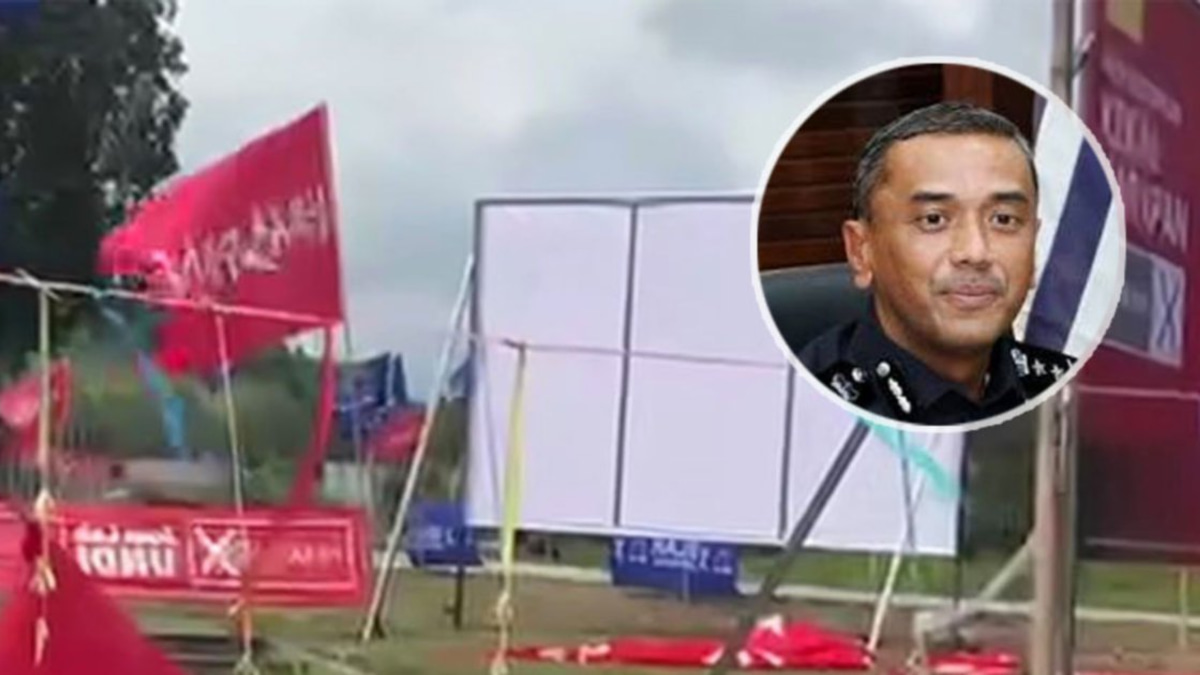 Man arrested for damaging election flags in Negri Sembilan
