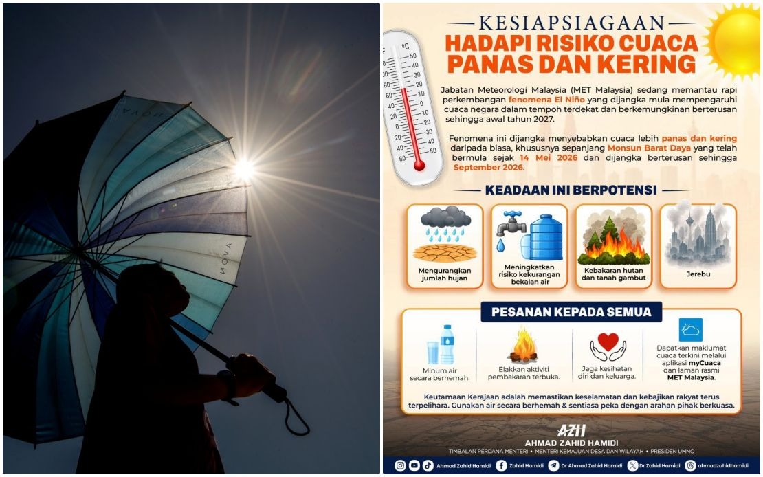 Malaysia Warned to Brace for Hot, Dry Weather as El Nino Looms