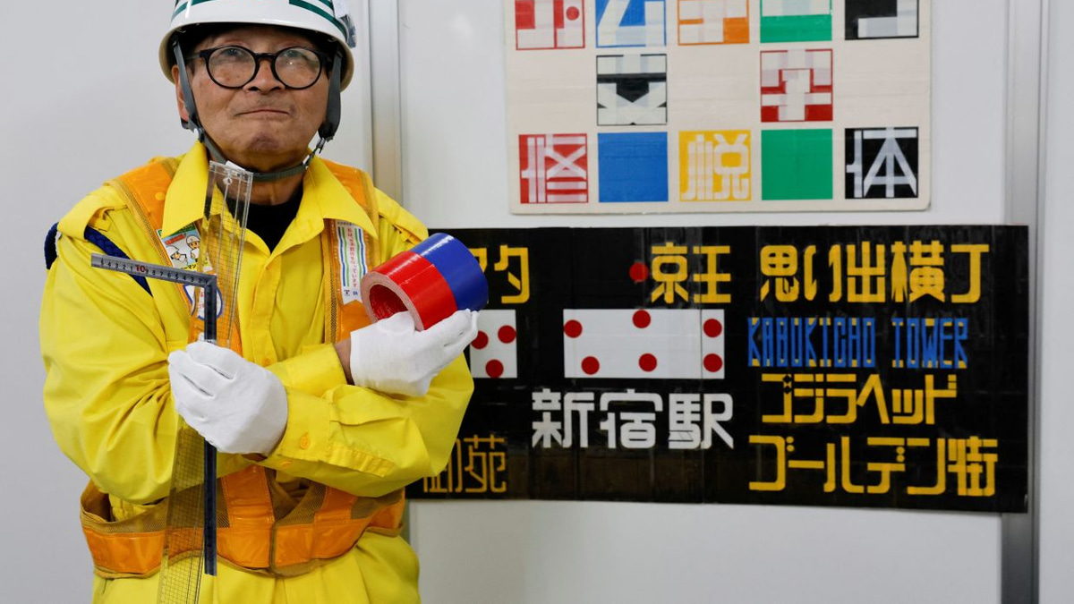 Tokyo Security Guard's Duct Tape Designs Win Over Japan's Design World