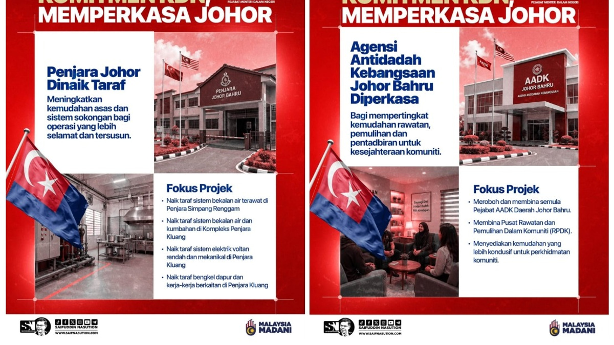 Home Ministry Pledges Infrastructure Drive to Strengthen Johor's Security and Public Services