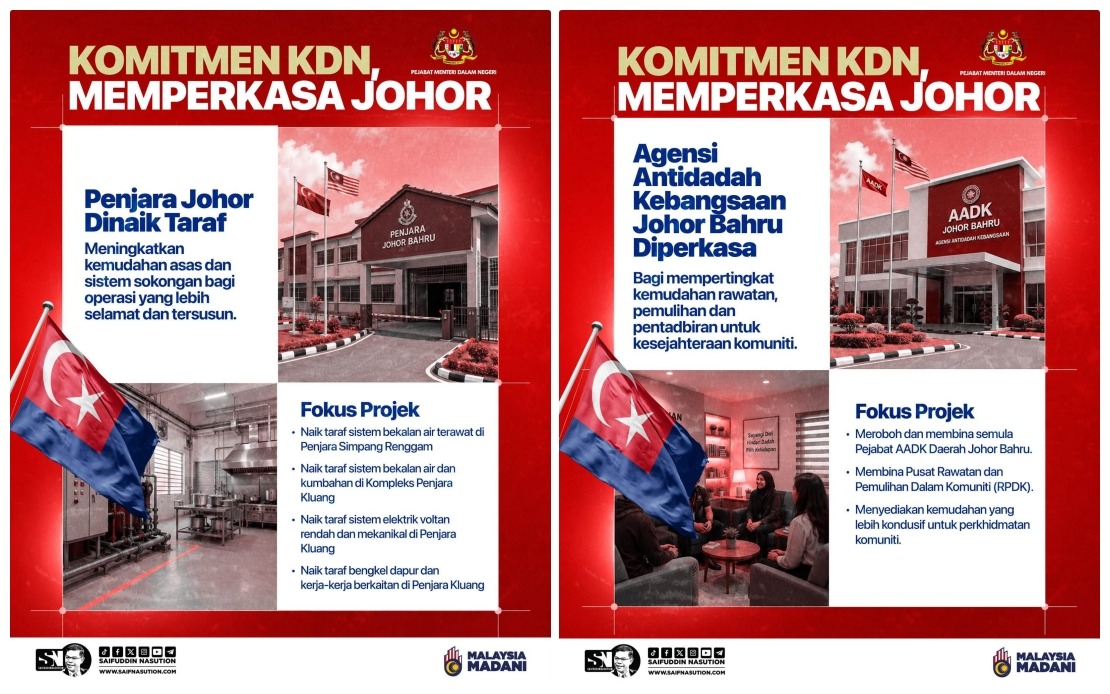 Home Ministry Pledges Infrastructure Drive to Strengthen Johor's Security and Public Services