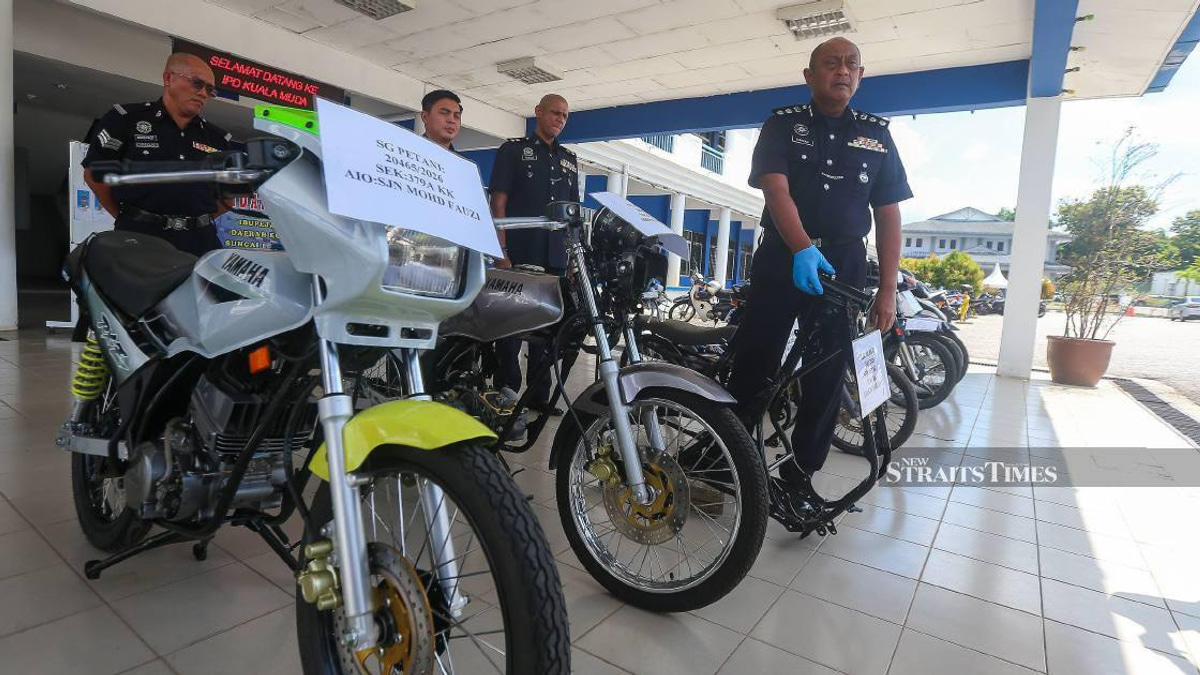 Four Teenagers Held Over Coordinated Motorcycle Thefts Near Sungai Petani