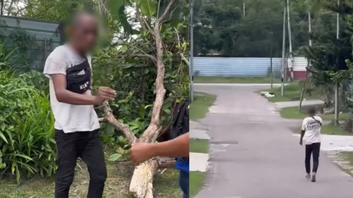 Man held after attempted break-in at Kluang home recorded on video