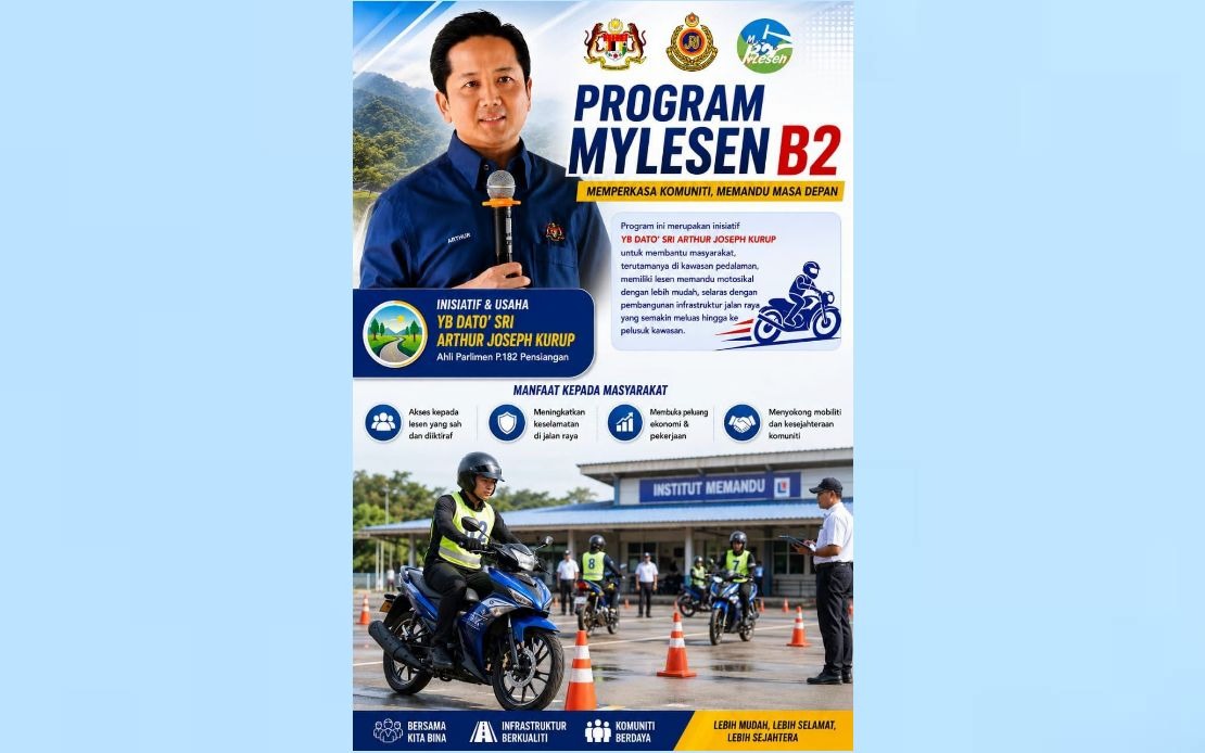 MyLesen B2 Programme Expands Rural Access to Motorcycle Licences in Pensiangan