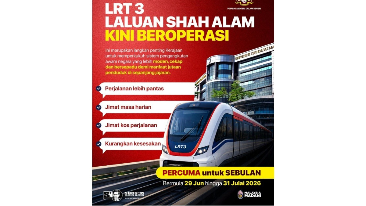 Shah Alam LRT3 Signals MADANI Administration's Renewed Focus on Public Transport Infrastructure