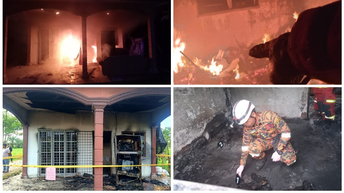 Myanmar Refugee Family Killed in Perak House Fire; Wife Hospitalised