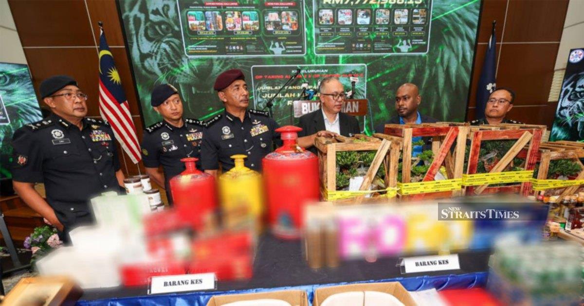 Police dismantle major smuggling networks, arrest five in RM12.8 million bust