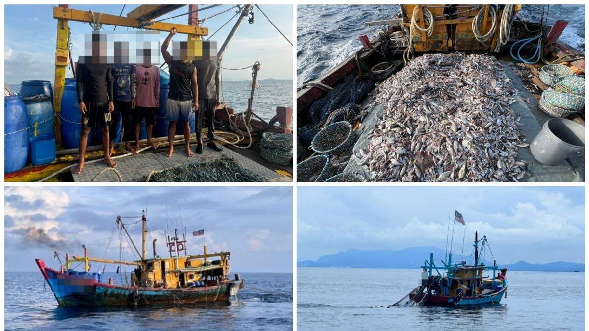 MMEA Seizes Two Illegal Trawlers Worth Nearly RM5 Million Off Perak Coast