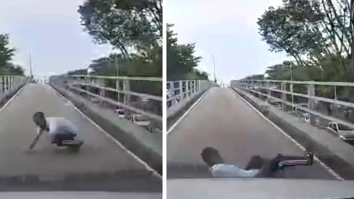 Myanmar National Who Fell from Batu Lanchang Flyover Had Prior Police Record, Authorities Confirm