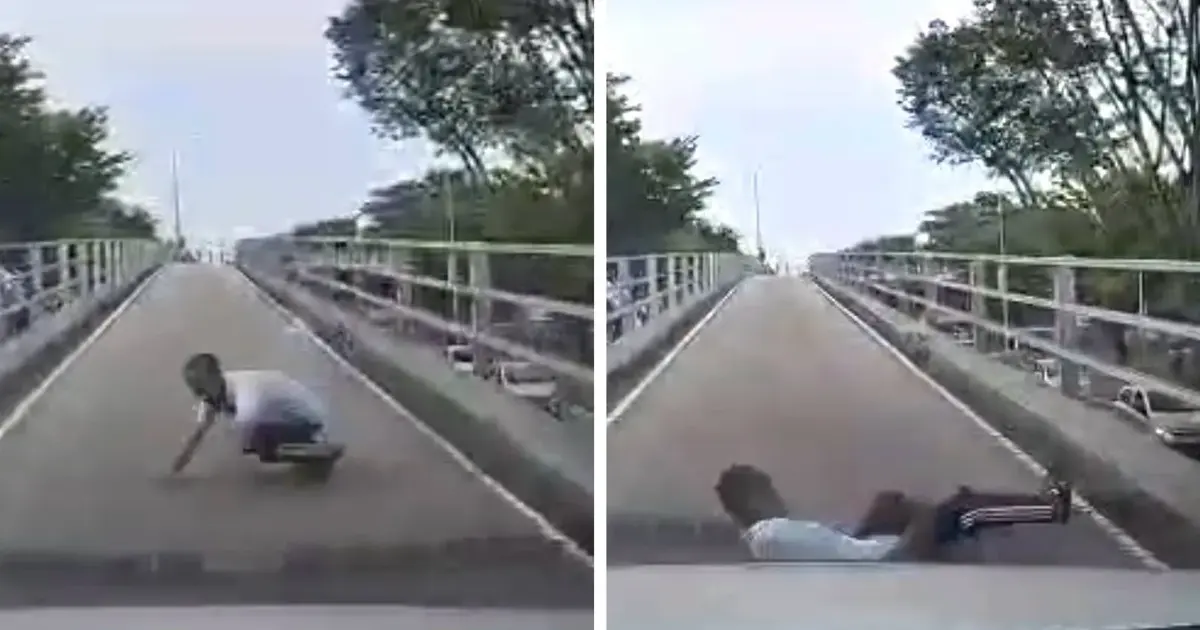 Myanmar National Who Fell from Batu Lanchang Flyover Had Prior Police Record, Authorities Confirm