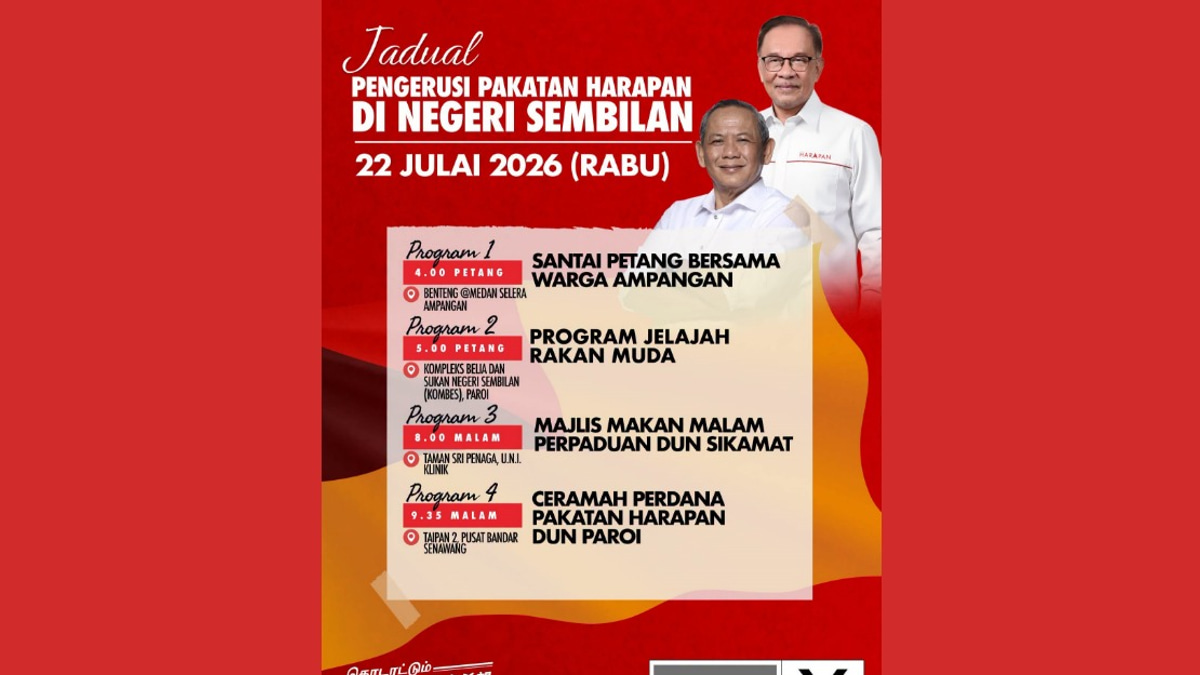 Anwar Launches Major Negeri Sembilan Campaign Push as PH Seeks to Retain State