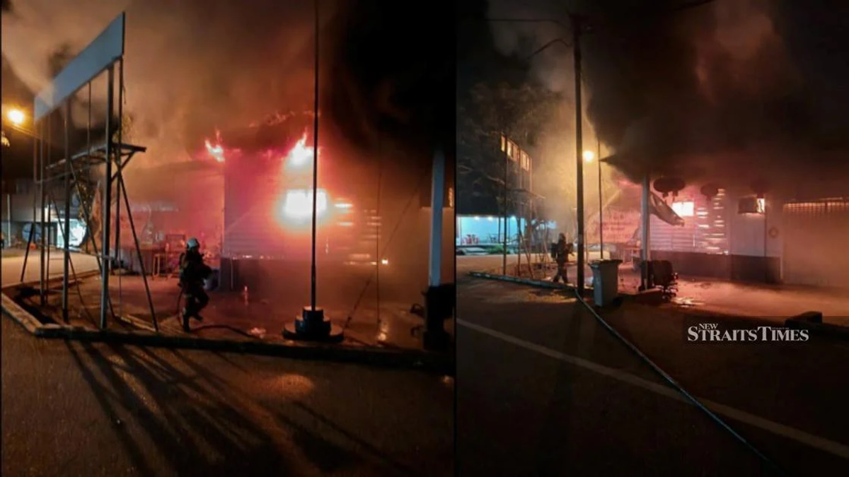 Fire Destroys Much of Yong Peng MCA Office, Hampering Johor Election Campaign