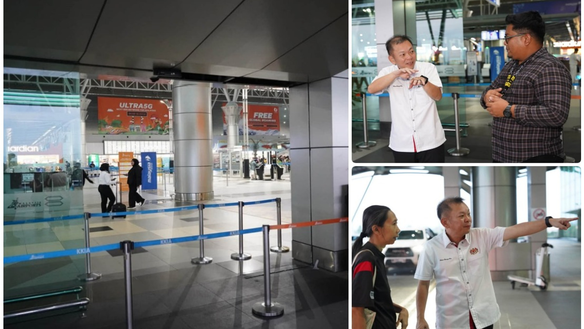 SUV Crashes Into KKIA Departure Hall, Driver Injured in Afternoon Incident