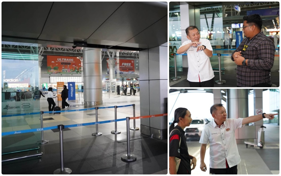 SUV Crashes Into KKIA Departure Hall, Driver Injured in Afternoon Incident