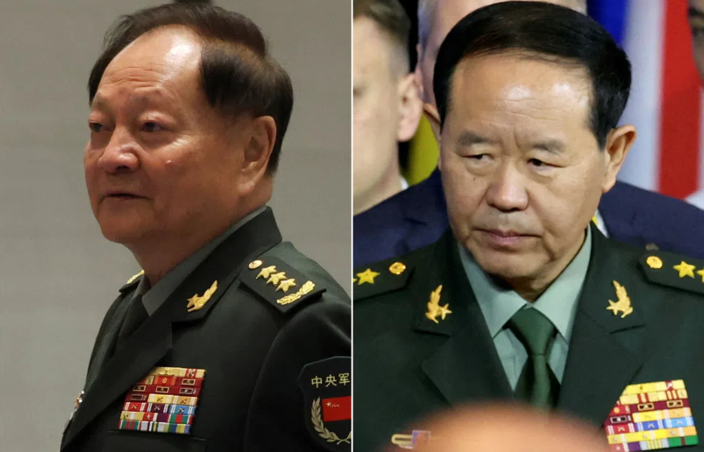 China ousts two senior generals from military command in latest purge