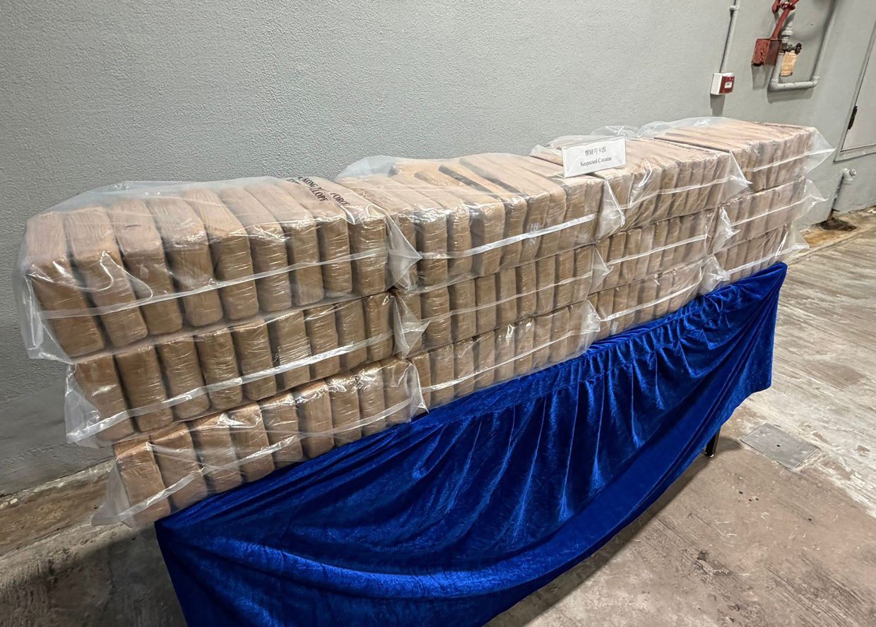 Hong Kong police seize 361kg of cocaine in twin yacht raids, largest haul in a year
