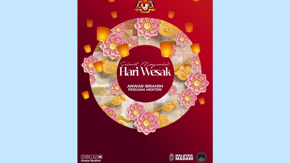 Embrace Wesak Day's Noble Values to Counter Hatred, Anwar Urges Malaysians