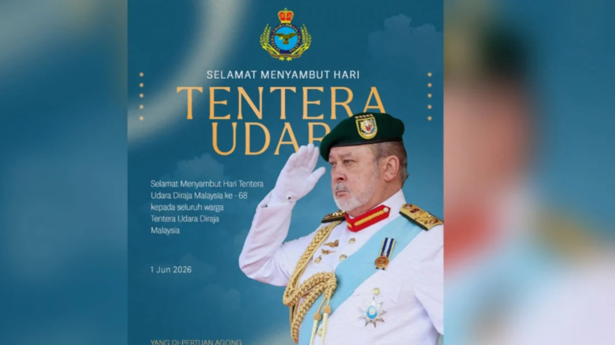 King sends greetings to RMAF on 68th anniversary