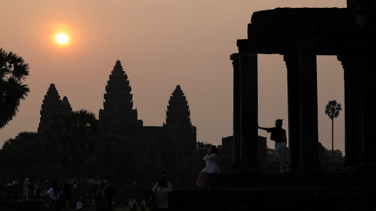 Angkor's Ancient Temples Fall Silent as Tourists Stay Away