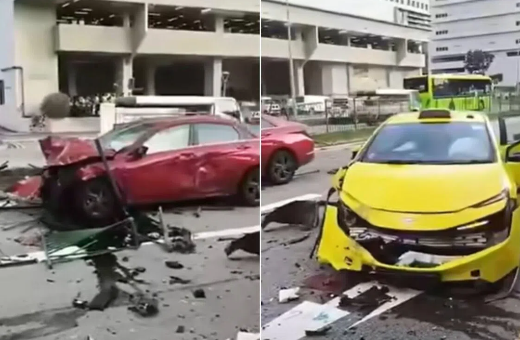 Singapore Driver Charged Over Ice-Fuelled Kallang Crash That Injured Taxi Pair