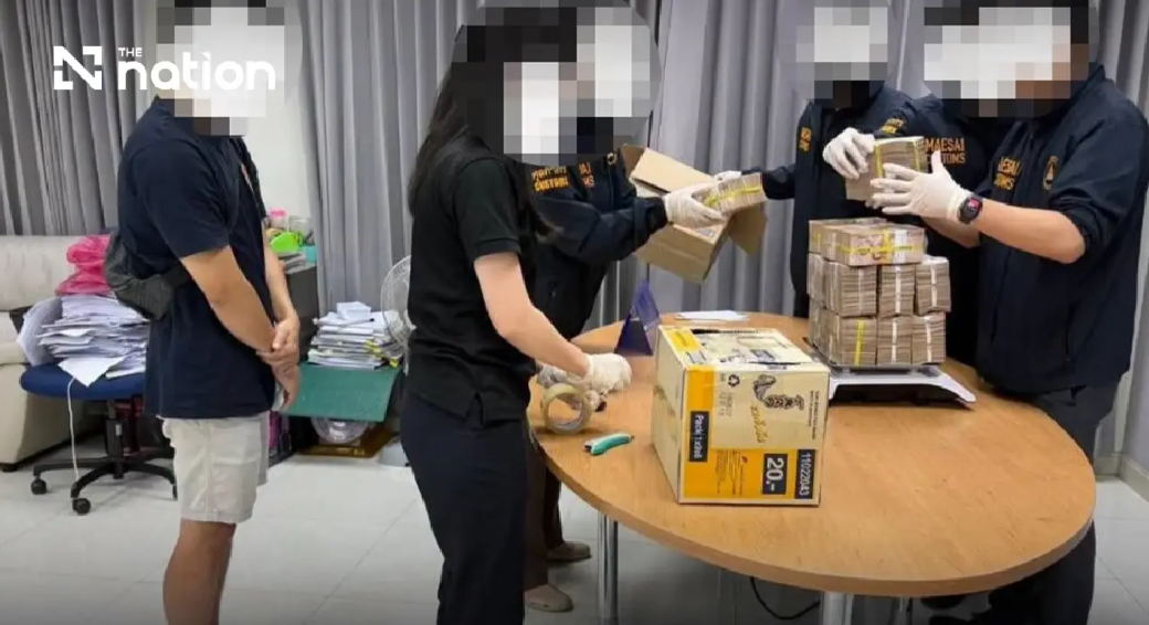 Thai Customs Intercepts 23 Million Baht in Cash Hidden in Snack Boxes at Mae Sai Border