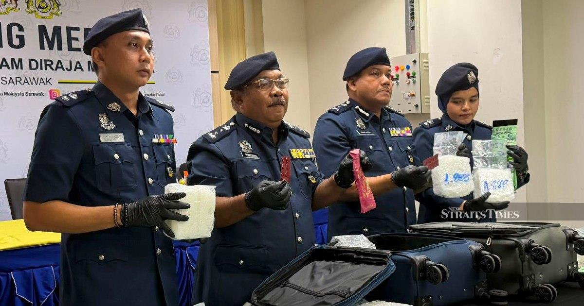 Sarawak Customs seizes RM1.32 million in drugs at Kuching airport